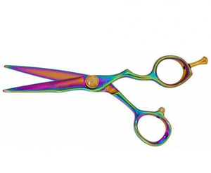 Ciseaux professionnels de coupe de cheveux à lame droite en acier inoxydable avec fourniture de beauté à pointe pointue pour barbiers et stylistes - Product Image 2