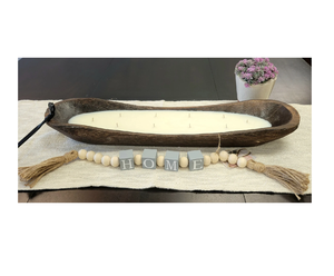 Bol à bougie en bois d'olive taille personnalisée pour décoration de bougie plat de mariage de table 100 pièces bonne vente - Product Image 1