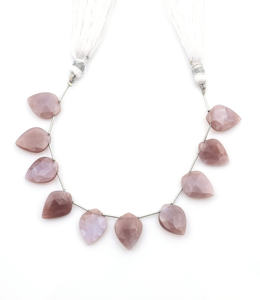 ลูกปัดหินมูนสโตนสีพีชแท้สำหรับงานหัตถกรรมและการออกแบบเครื่องประดับ - Product Image 1