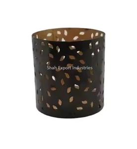 Indian Manufacture <b>Metal</b> Round Votive <b>Candle</b> <b>Holder</b> <b>Black</b> Color New Design for Home and Christmas Tabletop Decoration - Product Image 1