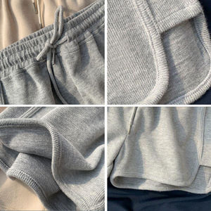 Shorts d'entraînement de sport décontractés d'été taille haute pour femmes Logo personnalisé coton de couleur unie prix de gros Boxy Shorts - Product Image 6