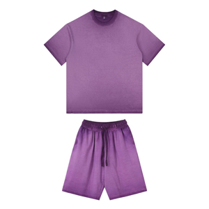 Conjunto de pantalones cortos de dos piezas de verano hecho en algodón OEM al por mayor, chándal de entrenamiento y jogging para hombre, ropa de gimnasio de dos piezas - Product Image 4