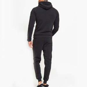 Conjuntos de chándal de dos piezas de otoño con cremallera de lana informal para hombre, de entrenamiento y pantalones de chándal Sudadera con capucha, servicio OEM ODM - Product Image 5