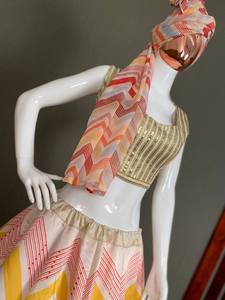 ชุด georgette lehenga choli เสื้อเบลาส์ปักเลื่อมคู่สำหรับงานแต่งงานงานเลี้ยง - Product Image 4