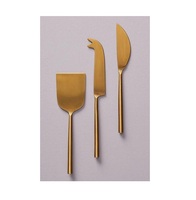 Ensemble de couverts en acier inoxydable de 7 pièces de haute vente ensemble de couverts plaqués or au design moderne et simple pour cadeaux