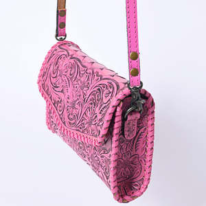 Sac à bandoulière artisanal pour femme, style cowgirl, en cuir travaillé, sac à main bandoulière pour femme, style western floral vintage, petit sac à bandoulière - Product Image 3