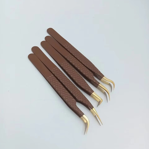 Pinzas de Extensión de Pestañas Sevmek Quirúrgicas, Personalizadas, con Punta de Fibra, Duraderas, de Precisión, Antiestáticas, de Alta Calidad, de Acero Inoxidable, con Punta de Diamante - Product Image 2