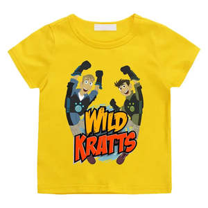 Polo pour enfants Wild Kratts, 100% coton jersey, motif animal, t-shirt pour garçons, logo personnalisé, col polo - Product Image 1