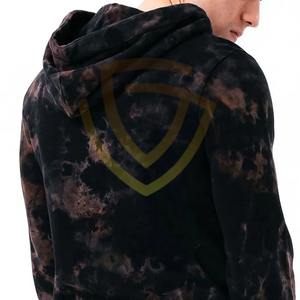 Ensemble de jogging en molleton technique délavé pour hommes grande taille, survêtement à capuche d'hiver avec étiquette privée, motif uni - Product Image 5