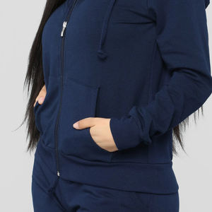 Sudadera con capucha con cordón para mujer con logotipo personalizado de ajuste Regular de último diseño/sudaderas y sudaderas con capucha de lana de tela transpirable con tarifa al por mayor - Product Image 4