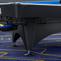 Table de billard américaine 9 pieds en bois massif avec plateau en ardoise de qualité supérieure, personnalisable pour tournois de club, vente en gros