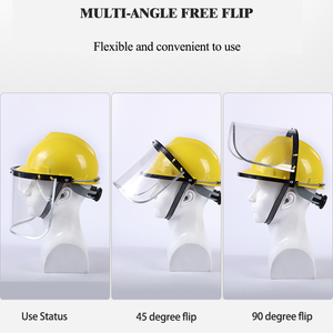 Escudo facial completo industrial más vendido con adaptador de <span class=keywords><strong>casco</strong></span>, fácil fijación y extracción del <span class=keywords><strong>casco</strong></span> - Product Image 3