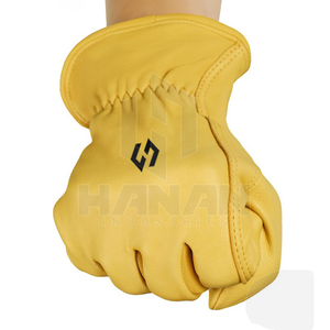 Los guantes de trabajo de cuero de seguridad más vendidos, protección resistente para trabajos industriales y de construcción - Product Image 4