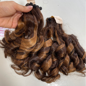 Paquetes de cabello rizado de cabello crudo vietnamita más vendidos con cabello humano de corte pixie vietnamita Fumi Pixie rizado - Product Image 1