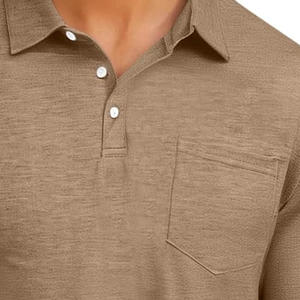 Polos OEM para hombre con logotipo personalizado de manga corta de tela de algodón ajuste ajustable de marca y servicios de etiqueta privada - Product Image 2