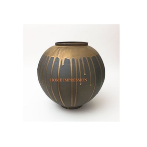 Moderno tamaño grande nuevo estilo latón hecho a mano floreros maceta para el hogar Oficina boda cumpleaños fiesta Mesa decorativa - Product Image 1