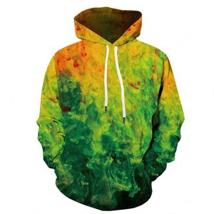 Sudadera con capucha de poliéster transpirable de secado rápido con cremallera, sin cordón, de hombro caído, de felpa francesa, con logotipo personalizado, para hombre, sublimable - Product Image 1