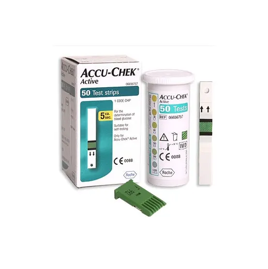 Hoogwaardige Diabetische Teststrip Accu Chek Actieve 50S Snelle Controle Bloedglucoseteststrips