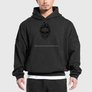 Sudadera con Capucha para Motociclistas, Forrada con Kevlar, Unisex, con Bolsillos y Protecciones, Sudadera de Forro Polar Grueso de 420 GSM - Product Image 3