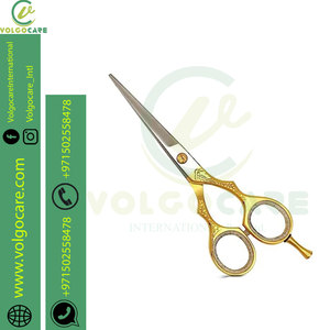 Ciseaux de coiffure professionnels en acier inoxydable Nom de marque personnalisé Lames émoussées tranchantes pour salon et usage domestique Style unique - Product Image 3