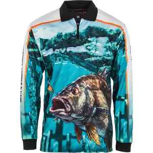 OEM Custom 100% Polyester Breathable Comfortable UPF50+ Sun Protective Quick Dry Sublimation Print Long Sleeve Turn Collar Men - Product Image 5