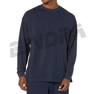 T-shirt personnalisé léger à manches longues pour homme, 100 % coton, col rond, coupe ajustée, écologique, respirant, idéal pour l'impression, usage quotidien - Product Image 4