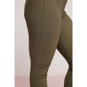 Pantalon évasé extensible côtelé interlock pour femme grande taille ETHIQUET Larissa - Product Image 3