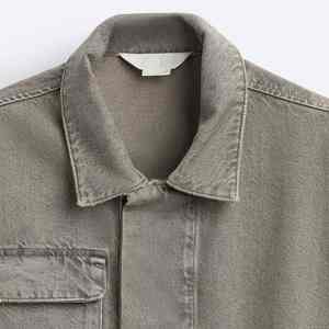 Chaqueta Vaquera de Mezclilla para Hombre, Talla Grande, Personalizada, de Manga Larga, 100% Algodón, Chaqueta Vaquera Lisa de Invierno para Hombre - Product Image 6