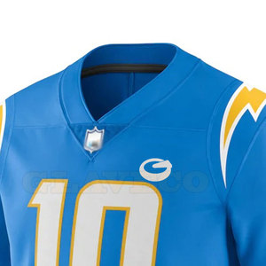 Camiseta de Fútbol Americano de Manga Corta, Talla Grande, Transpirable, de Alta Calidad, 100% Poliéster, Colores Personalizados, Servicio OEM, Venta al Por Mayor - Product Image 4