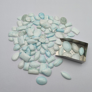 Cabujón de piedras preciosas sueltas de tamaño libre-Aragonita azul natural 10-20mm Cojín de pera ovalado Forma Efecto de luz Cristal Jaspe Iroc Ventas - Product Image 2