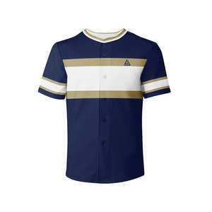Ropa deportiva de secado rápido de color personalizada, camiseta de béisbol para hombre, ropa de softbol transpirable - Product Image 1