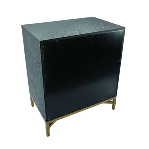 Cómoda Moderna para Sala de Estar DPC Turtle 03, Diseño Nuevo, en Negro con Acabado de Piel Sintética, con Mesitas de Noche, de Binh Duong, Vietnam - Product Image 5