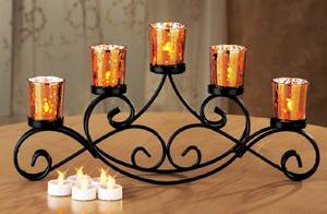 Bougeoir en cristal, décoration de la maison, autre support de bougie brillant, pour l'intérieur et l'extérieur - Product Image 3