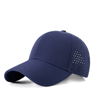 Gorra clásica de camionero de algodón con varios paneles, venta al por mayor, logotipo personalizado, gorra de béisbol impermeable perforada de alta calidad, servicio OEM - Product Image 2