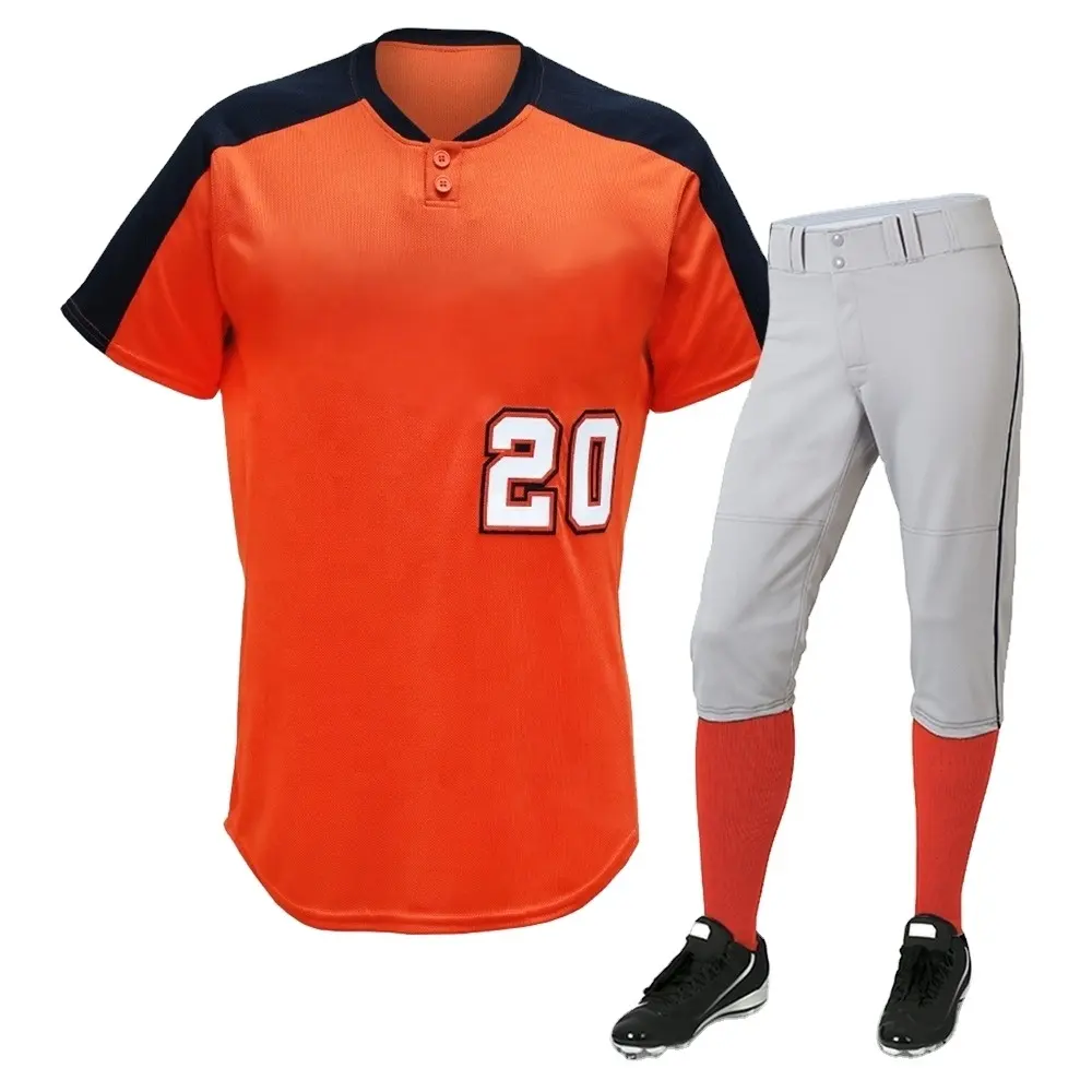2024 थोक बेसबॉल जर्सी और पैंट नए कस्टम डिज़ाइन स्पोर्ट्सवियर बेसबॉल वर्दी शीर्ष गुणवत्ता बेसबॉल सेट