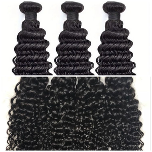 วิกผมดิบแบบลอนลึกแบบอินเดียทำจากผมเรนมี่นุ่มลื่นเด้งและไม่พันกัน - Product Image 1