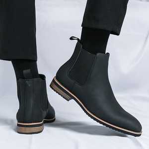 Botas Chelsea de Vestir para Hombre, Casuales, Clásicas, Elásticas, de Negocios, Cómodas, Elegantes, Diseño de Tobillo Chukka, Verano/Invierno, Venta al Por Mayor de Fábrica - Product Image 3