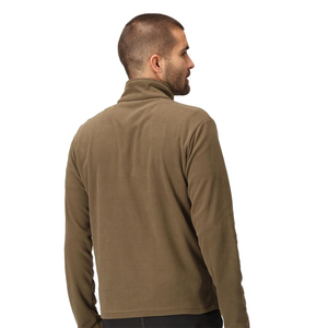 High Quality <b>Half</b> <b>Zip</b> Adult <b>Men's</b> <b>Sweatshirt</b> Brown Color Sports Training Custom <b>Sweatshirts</b> With Stand Collar - Product Image 2