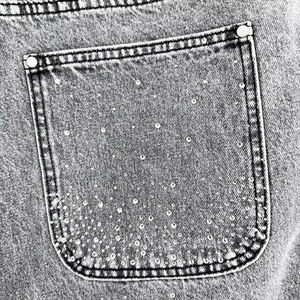 กางเกงยีนส์ขาสั้นผู้ชายสไตล์ลำลองสุดฮิตประจำฤดูร้อน ดีไซน์ทันสมัย ประดับคริสตัล คุณภาพสูง แห้งเร็ว สำหรับผู้ใหญ่ - Product Image 6