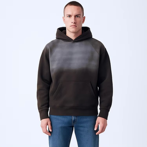 Angustiado Sun Faded Hoodie 100% algodón Heavyweight Acid Wash French Terry Hoodie Precio al por mayor - Product Image 2