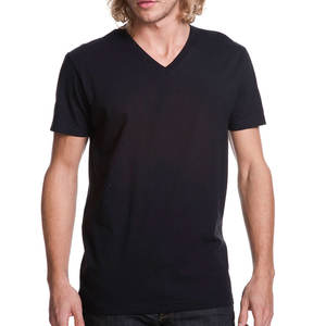 Camiseta con cuello en V para hombre, camiseta ligera ajustada de primera calidad para hombre - Product Image 4