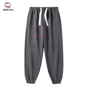 กางเกงวอร์มบุขนขายส่ง ไซส์ใหญ่ กางเกงผู้ชายทรงหลวม รุ่นฤดูใบไม้ร่วงและฤดูหนาว กางเกงวอร์มแบบซักแล้ว ใส่ได้ทั้งภายนอกและภายใน - Product Image 1