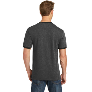 เสื้อยืดคอกลมแขนสั้นสำหรับผู้ชาย-สีเฮเทอร์เข้มสีเทาเข้ม - Product Image 2