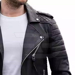 Men Leather <b>Jacket</b> Trendy Urban Style Outerwear Winter Apparel Durable Leather Clothing <b>Smart</b> Wear Men Leather <b>Jacket</b> - Product Image 6