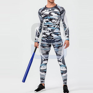 2024 dernière conception hommes ensembles de Compression prix de gros hommes ensembles de course ensembles de Compression - Product Image 2