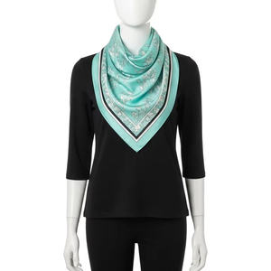 ผ้าพันคอผ้าไหมทรงสี่เหลี่ยมสำหรับผู้หญิงทุกฤดูกาลผ้าเนื้อเรียบน้ำหนักเบาพิมพ์ลายหรูหราอุปกรณ์เสริมแฟชั่นสำหรับการเดินทางในชีวิตประจำวัน - Product Image 1