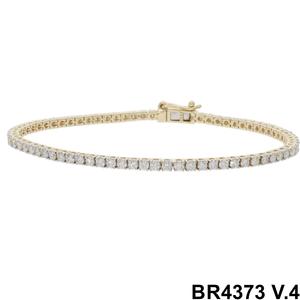 Elegante lujo 14K oro y 1.24CTW Real Diamond joyería fina pulsera perfecta uso diario para mujeres - Product Image 2