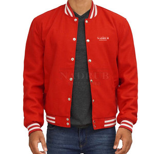 Veste d'hiver universitaire pour hommes coupe confortable avec polaire douce et finition élégante veste universitaire à pression complète pour hommes - Product Image 1