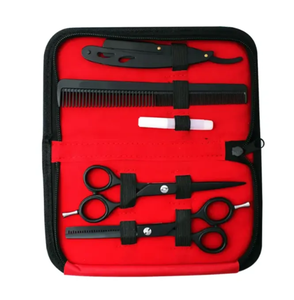 Ensemble de ciseaux de barbier professionnels en acier inoxydable durable, utilisation à domicile et en salon, kit de coupe de cheveux IMANS ENTERPRISES - Product Image 1