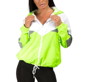 Verano al aire libre ropa informal activa deportes chaqueta de nailon de secado rápido transpirable colores sólidos gimnasio Fitness chaqueta cortavientos Mujer - Product Image 1